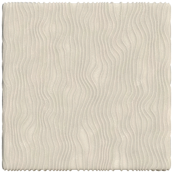 Beige Concrete Wall with Vertical Wavy Stripes (Plane)