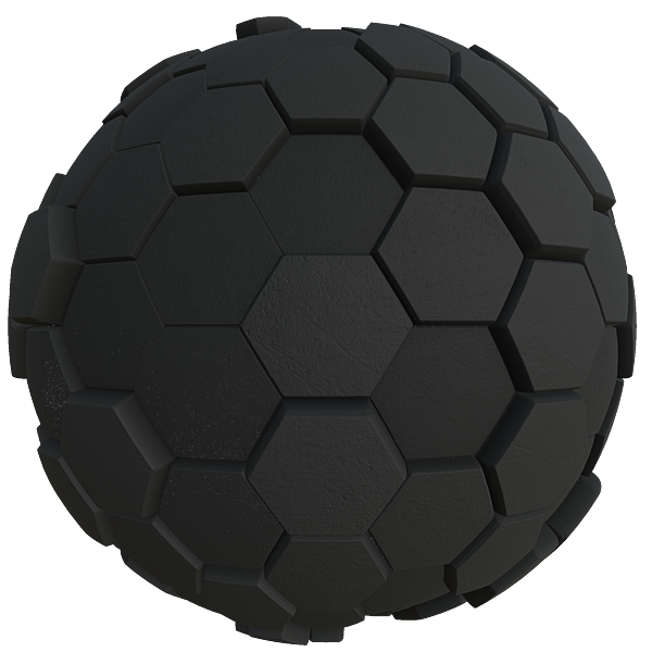 Grey Hexagonal Bump Wall Decoration