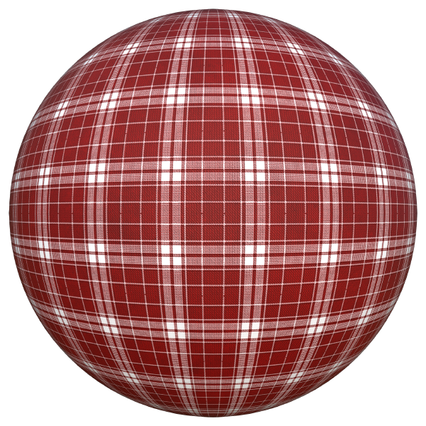 Scottish Checkered Pattern Fabric Texture (Sphere)