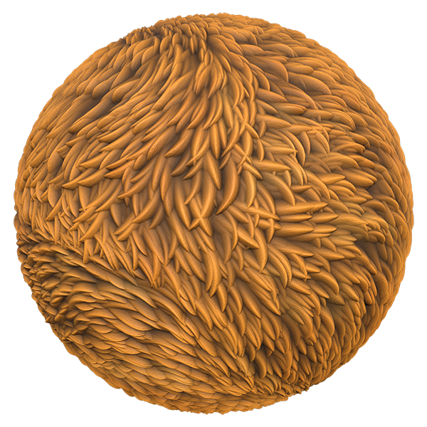 Stylized Fur and Hair Texture (Sphere)