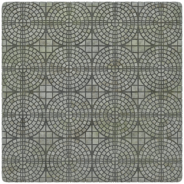 Concentric Circle Paving Tiles (Plane)