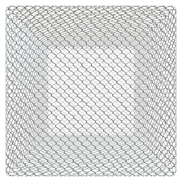 Chain-link Metal Wire Fencing Texture (Plane)