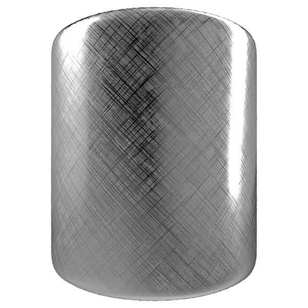 Metal Texture with Diagonal Polished Lines (Cylinder)