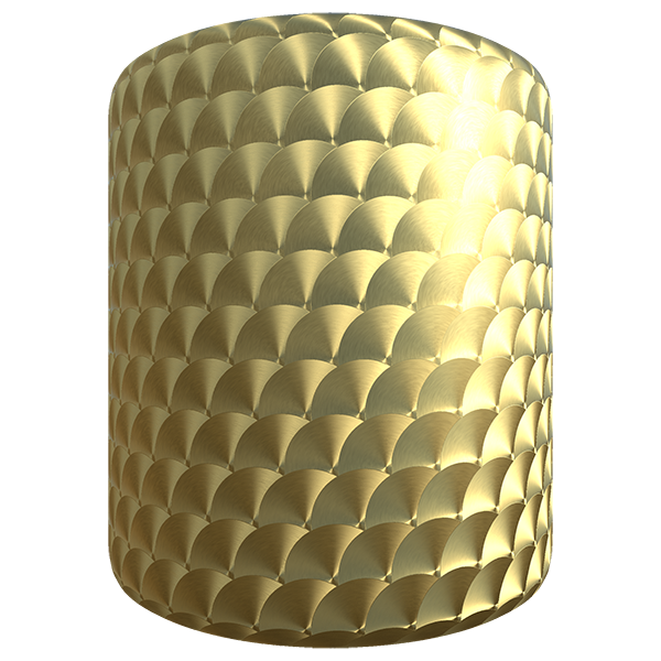 Radially Brushed Gold Texture (Cylinder)