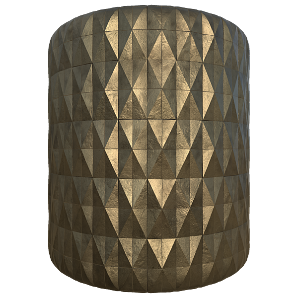 Golden Pyramid Wall Decoration (Cylinder)