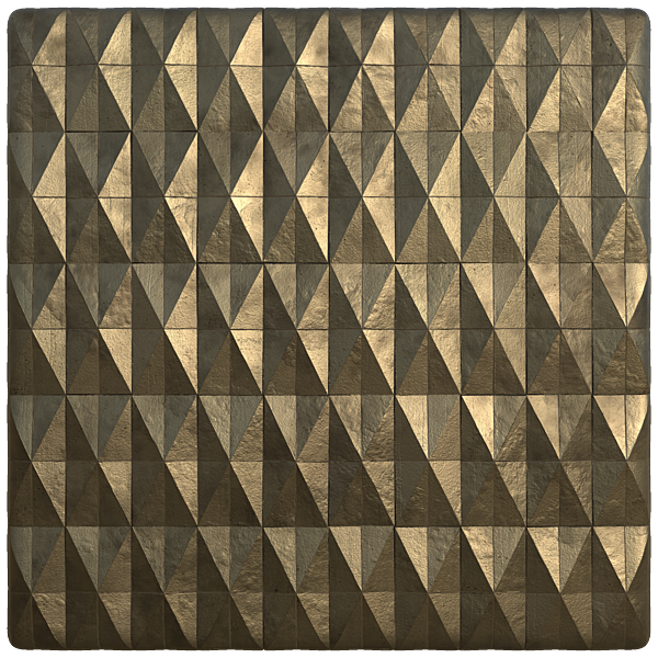 Golden Pyramid Wall Decoration (Plane)