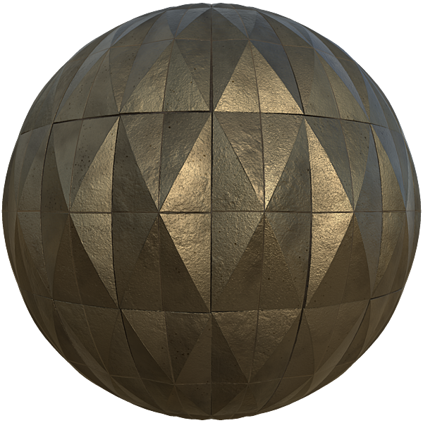 Golden Pyramid Wall Decoration (Sphere)