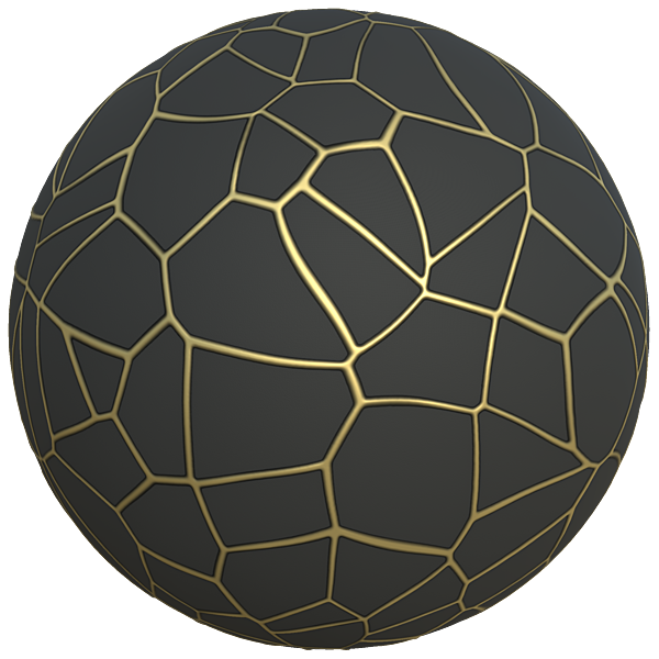 Black Wall with Golden Metallic Vein Network Pattern