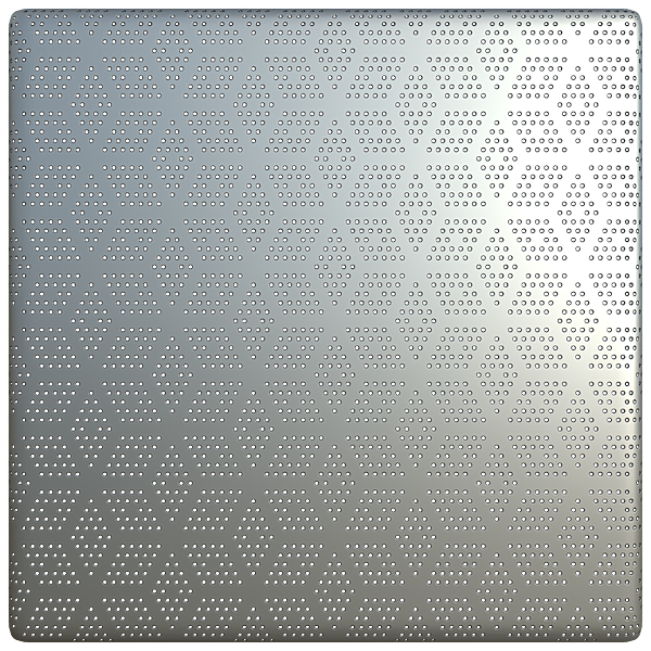 Cube Shape Patterned Perforated Metal Plate (Plane)