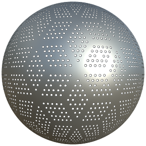 Cube Shape Patterned Perforated Metal Plate