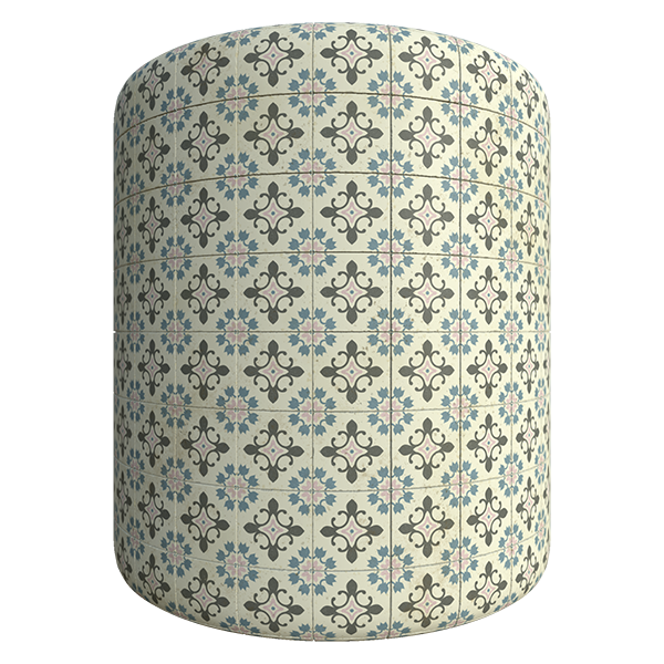 Victorian Pattern Tiles (Cylinder)