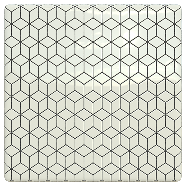 Rhombus Ceramic Tiles (Plane)